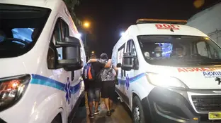 Un herido tras el desplome de la pared de un estadio en Lima Un herido tras el desplome de la pared de un estadio en Lima