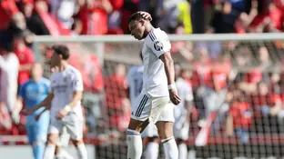 Mbappé durante el Mallorca-Real Madrid (2-1) Mbappé durante el Mallorca-Real Madrid (2-1)