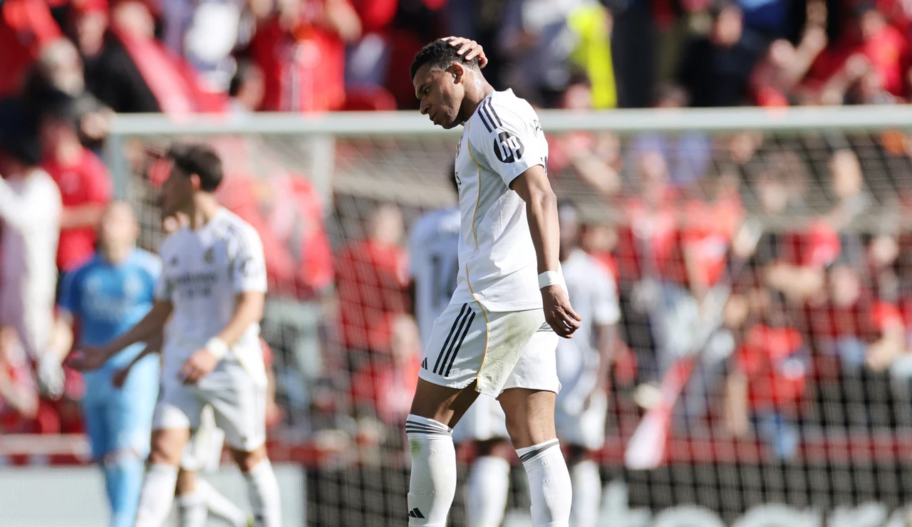 Mbappé durante el Mallorca-Real Madrid (2-1)