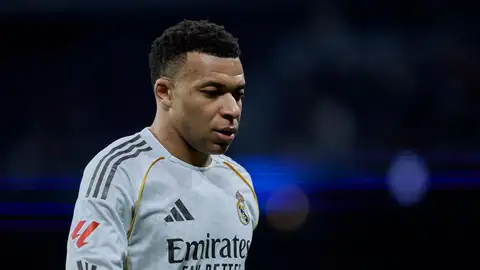 Mbappé durante un partido de LaLiga Mbappé durante un partido de LaLiga