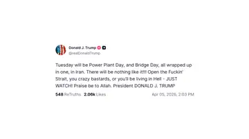 Mensaje de Donald Trump en Truth Social Mensaje de Donald Trump en Truth Social