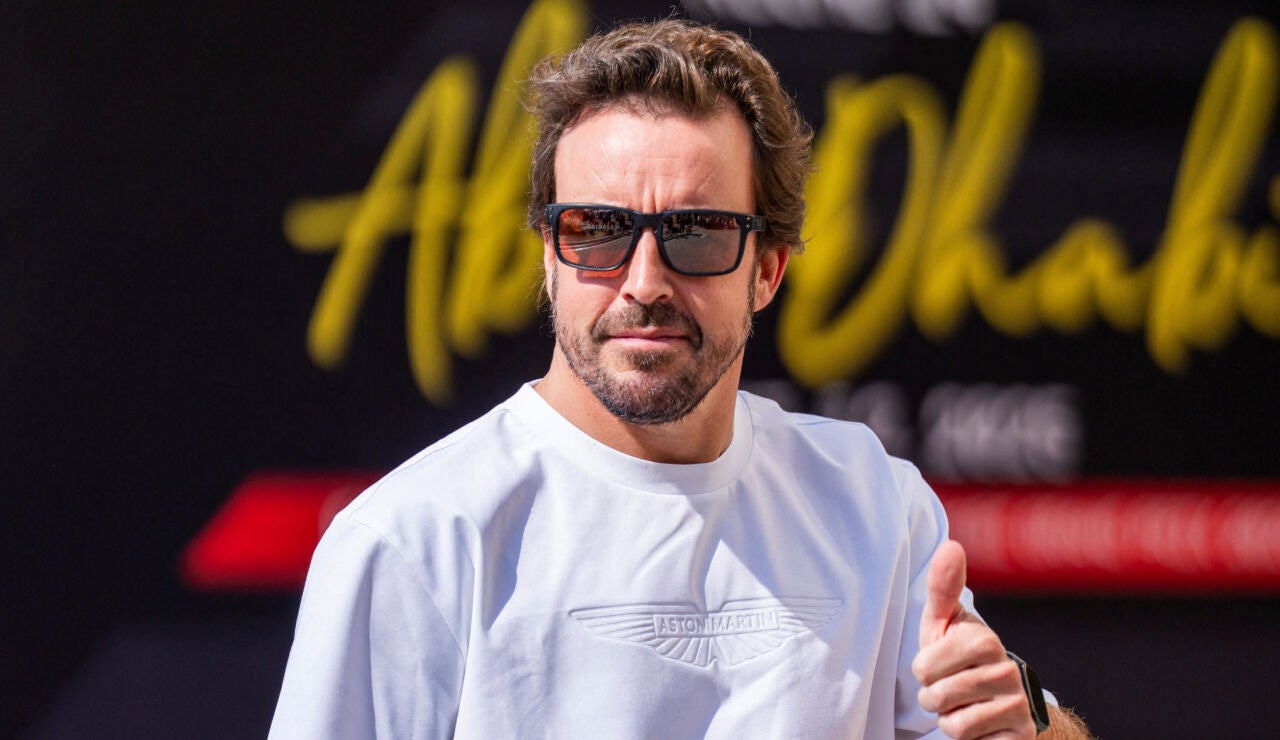 Fernando Alonso antes de una carrera