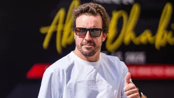 Fernando Alonso antes de una carrera Fernando Alonso antes de una carrera
