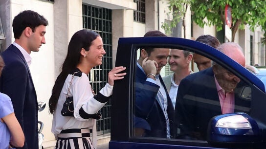 Jorge Navalpotro, Victoria Federica y Froil&aacute;n acompa&ntilde;an al rey Juan Carlos