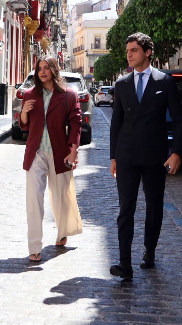 Tomás Páramo y María García de Jaime visitan al rey Juan Carlos