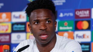 Vinicius Jr en rueda de prensa