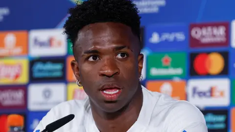 Vinicius Jr en rueda de prensa Vinicius Jr en rueda de prensa