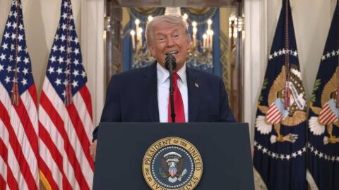 Donald Trump en un comunicado a la naci&oacute;n