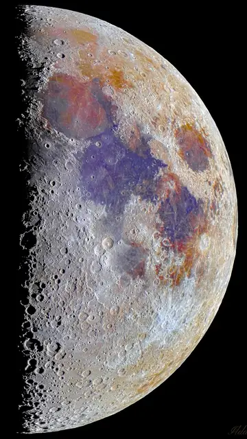 Foto alterada de la Luna Foto alterada de la Luna