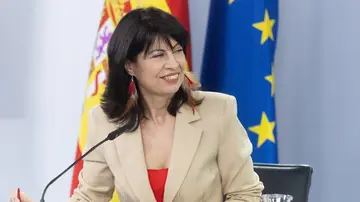 La ministra de Igualdad, Ana Redondo en una rueda de prensa. La ministra de Igualdad, Ana Redondo en una rueda de prensa.