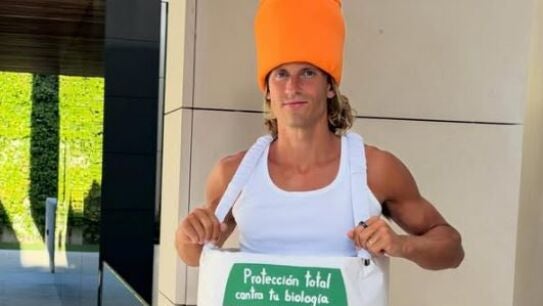 Marcos Llorente ironiza con el uso de la crema solar
