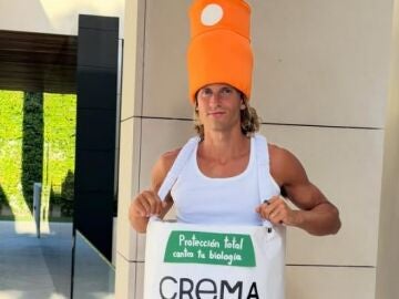 Marcos Llorente ironiza con el uso de la crema solar