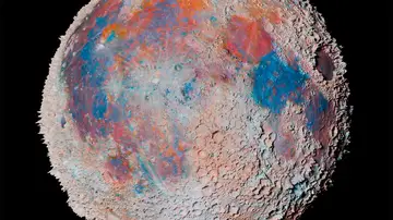 Foto alterada de la Luna Foto alterada de la Luna