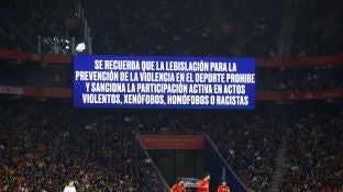 Imagen de Cornell&aacute; durante el Espa&ntilde;a-Egipto