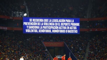 Imagen de Cornell&aacute; durante el Espa&ntilde;a-Egipto