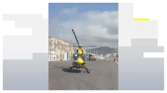 El vídeo de la evacuación del ciclista de 67 años atropellado El vídeo de la evacuación del ciclista de 67 años atropellado