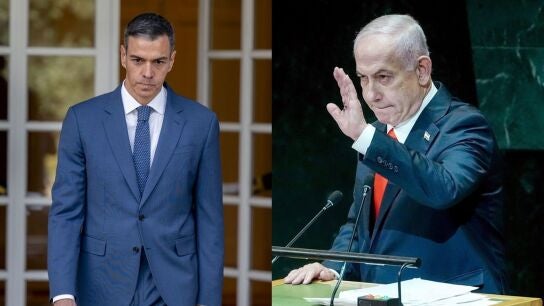 Pedro S&aacute;nchez y Benjamin Netanyahu