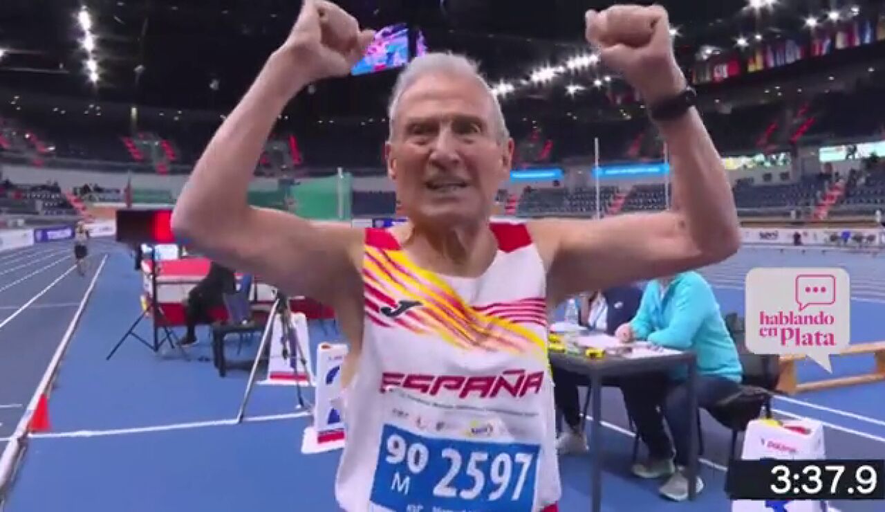 A los 90 a&ntilde;os, Manuel Alonso conquista Europa: doble oro y r&eacute;cord del mundo en atletismo: "Me da much&iacute;simas ganas de vivir"