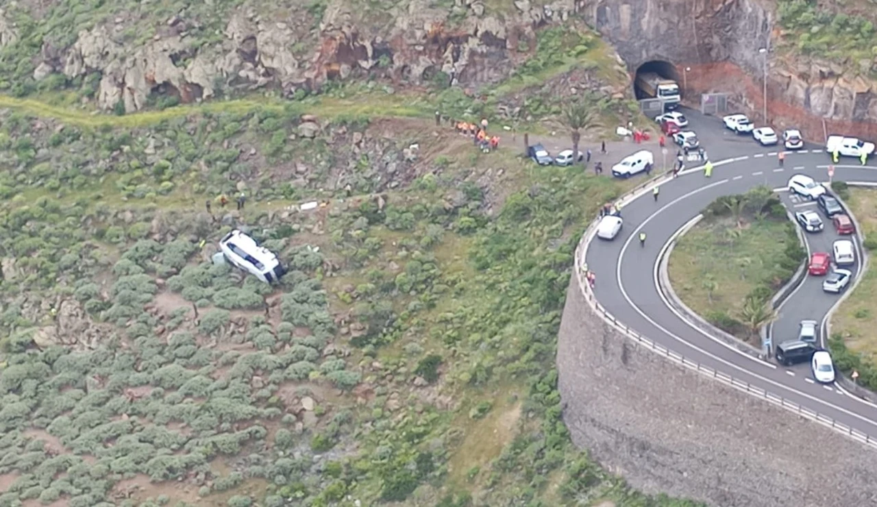Accidente de autobús en La Gomera