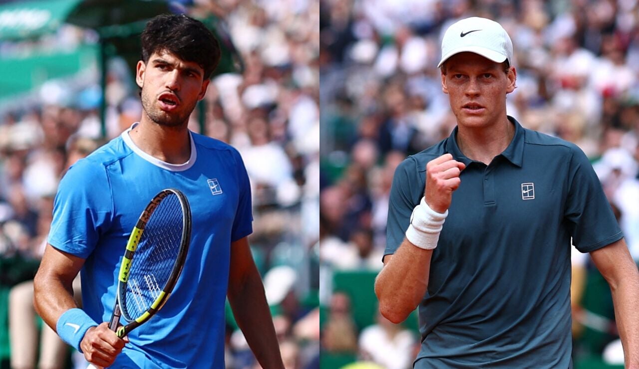 Carlos Alcaraz y Jannik Sinner, finalistas del Masters 1.000 de Montecarlo 2026