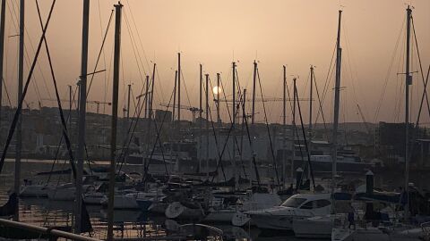 Calima en en Vigo, Pontevedra, Galicia