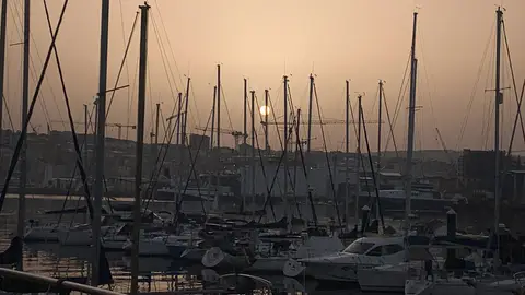 Calima en en Vigo, Pontevedra, Galicia Calima en en Vigo, Pontevedra, Galicia