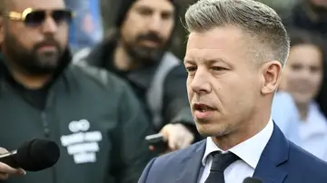 El líder del partido Tisza, el conservador Péter Magyar El líder del partido Tisza, el conservador Péter Magyar