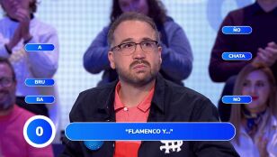 La cara de sorpresa de An&iacute;bal G&oacute;mez cuando no validan su &uacute;ltima respuesta: &ldquo;Hab&iacute;a entrado pero no se la podemos dar&rdquo;