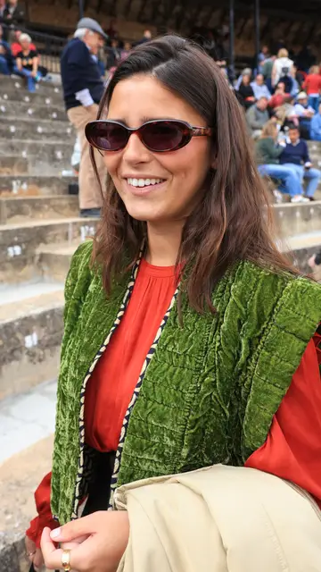 Tana Rivera, en la plaza de toros de Brihuega Tana Rivera, en la plaza de toros de Brihuega