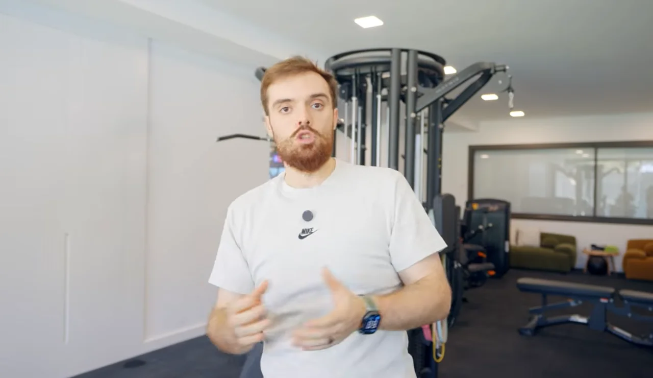 Ibai en su gimnasio.