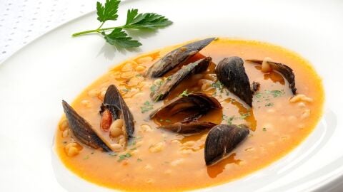 Alubia blanca con mejillones