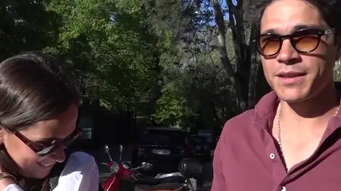 Pablo Castellano y María Pombo ante las cámaras Pablo Castellano y María Pombo ante las cámaras