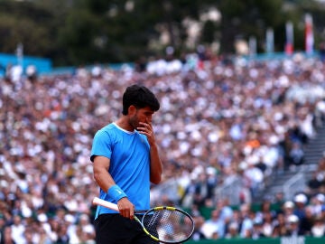 Carlos Alcaraz, en la final de Montecarlo ante Sinner