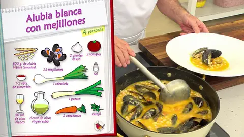 Ingredientes Alubia blanca con mejillones Ingredientes Alubia blanca con mejillones