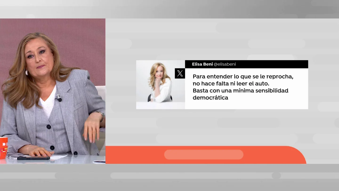 Elisa Beni en Espejo Público. Elisa Beni en Espejo Público.
