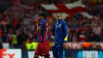Lamine Yamal, tras la eliminación en el Metropolitano Lamine Yamal, tras la eliminación en el Metropolitano