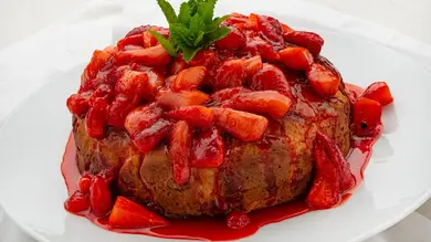 Receta de tarta casera de fresas y ricota de Eva Arguiñano Receta de tarta casera de fresas y ricota de Eva Arguiñano