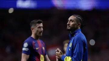 Raphinha, en el Metropolitano Raphinha, en el Metropolitano