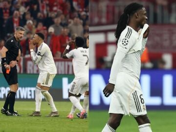 El momento en el que Slavko Vinci expulsa a Eduardo Camavinga en el Allianz Arena