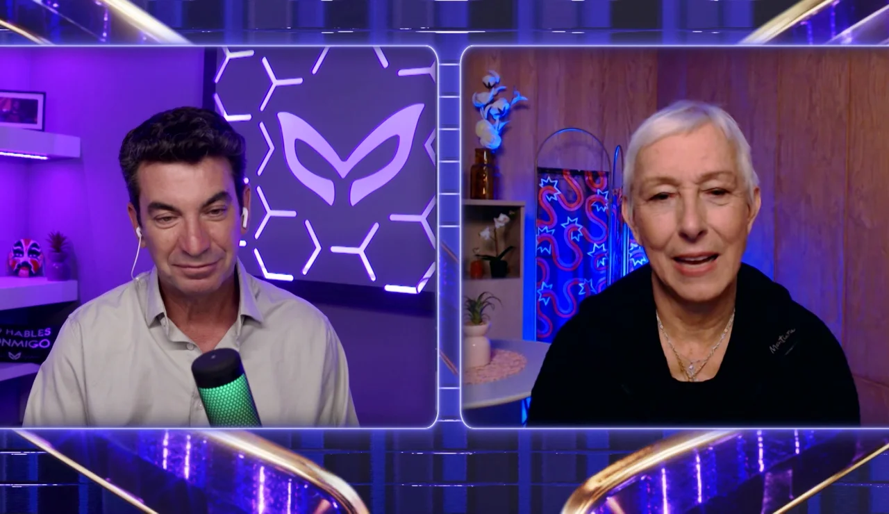 Martina Navratilova con Arturo Valls
