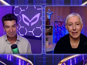 Martina Navratilova con Arturo Valls