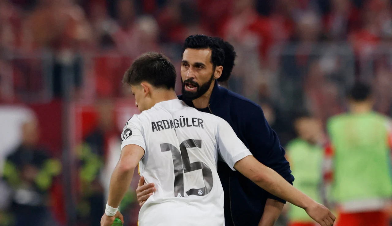 Álvaro Arbeloa, en el Allianz Arena