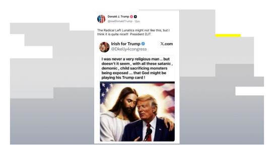 Donald Trump con Jesucristo