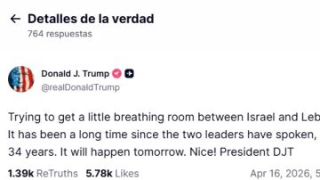 Mensaje de Donald Trump