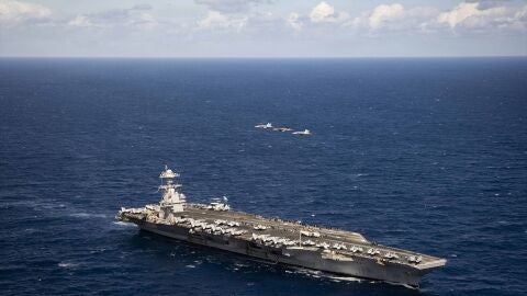 Un buque en el estrecho de Ormuz