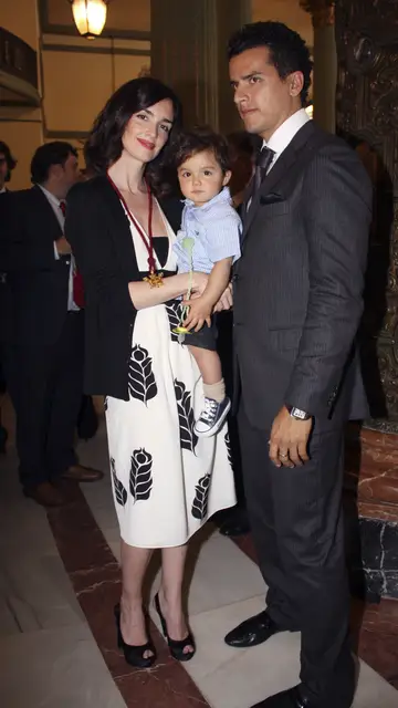 Paz Vega y Orson Salazar con su primogénito Orson Salazar Jr Paz Vega y Orson Salazar con su primogénito Orson Salazar Jr