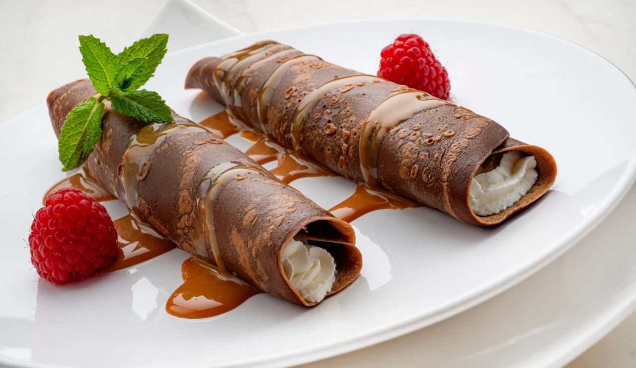 Postre exprés de Karlos Arguiñano: receta de crepes de chocolate con nata