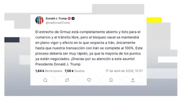Mensaje de Donald Trump Mensaje de Donald Trump