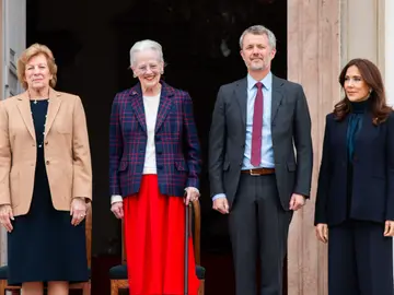 Ana María de Grecia, Margaret de Dinamarca, Federico X y Mary de Dinamarca, de izquierda a derecha Ana María de Grecia, Margaret de Dinamarca, Federico X y Mary de Dinamarca, de izquierda a derecha