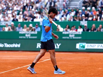 Carlos Alcaraz, en la final de Montecarlo ante Sinner